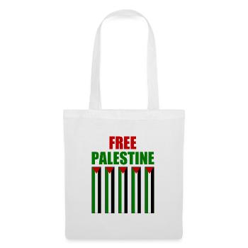 Free palestine - Sac en tissu - blanc - Devant