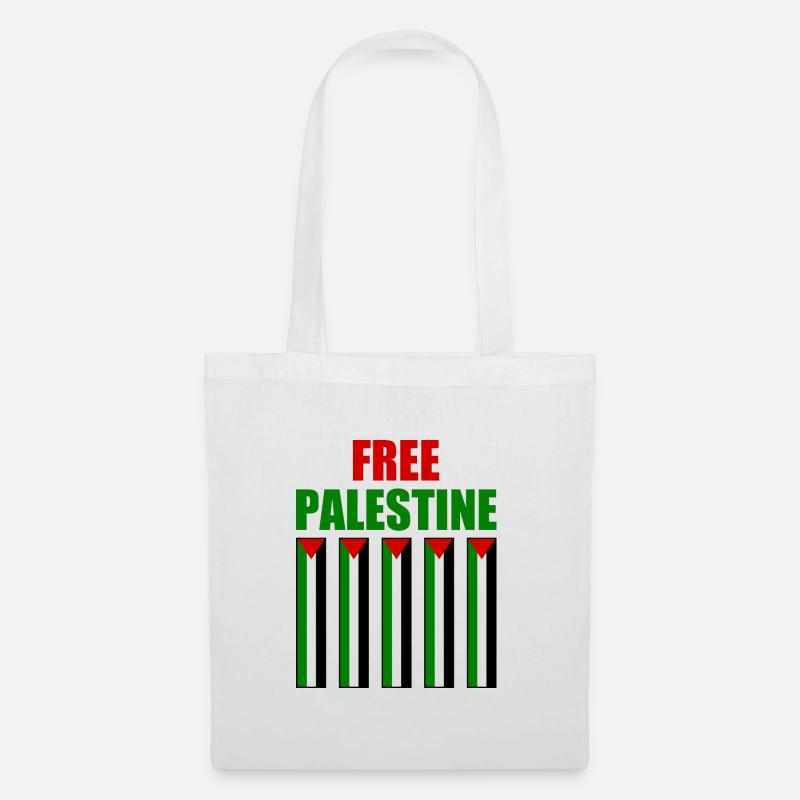 Free palestine - Stoffbeutel - Weiß