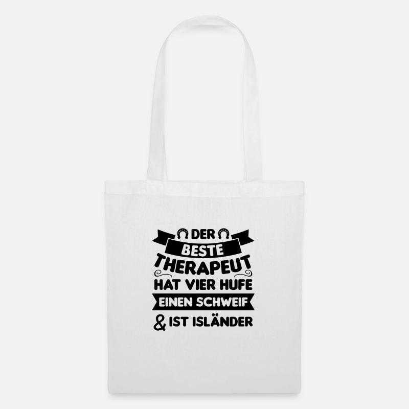 Islandpferd Isländer Island Pferd Spruch Geschenk - Stoffbeutel - Weiß