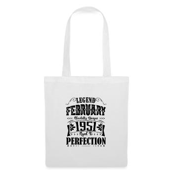 February 1951. February 1951 Birthday Gift. - Tote Bag - white - Front