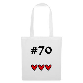 70 YEARS. 70TH ANNIVERSARY. BIRTHDAY 70 YEARS. 70 - Tote Bag - white - Front
