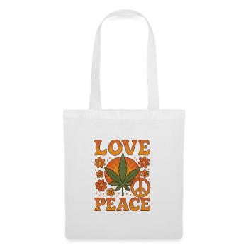 Love Peace Hippie Vibes - Tote Bag - white - Front