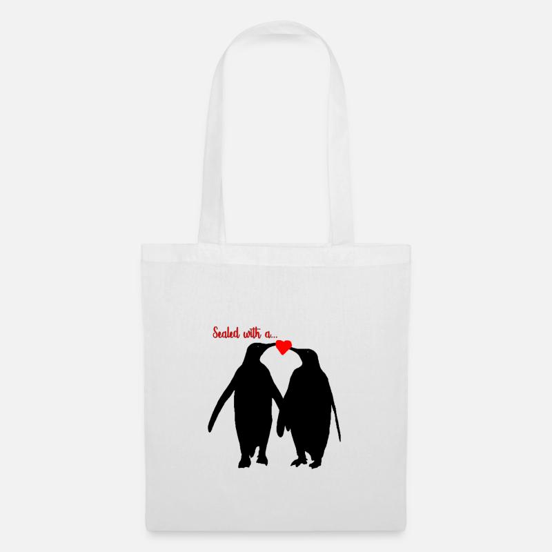 Pinguin - Stoffbeutel - Weiß