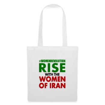 Rise with the women of iran - Sac en tissu - blanc - Devant