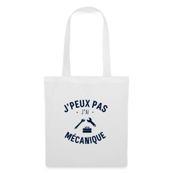 J peux pas j ai mécanique - Sac en tissu - blanc - Devant