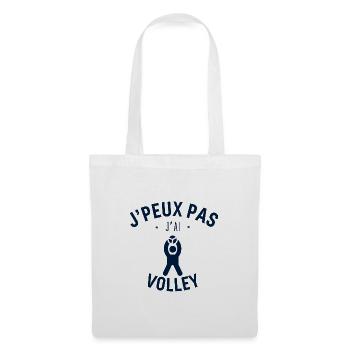 Ich kann nicht Volleyball spielen - Stoffbeutel - Weiß - Vorne
