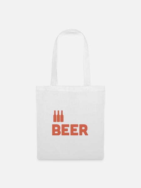 Bierliebhaber - Stoffbeutel - Weiß