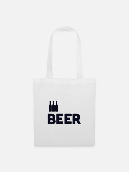 Bierliebhaber - Stoffbeutel - Weiß