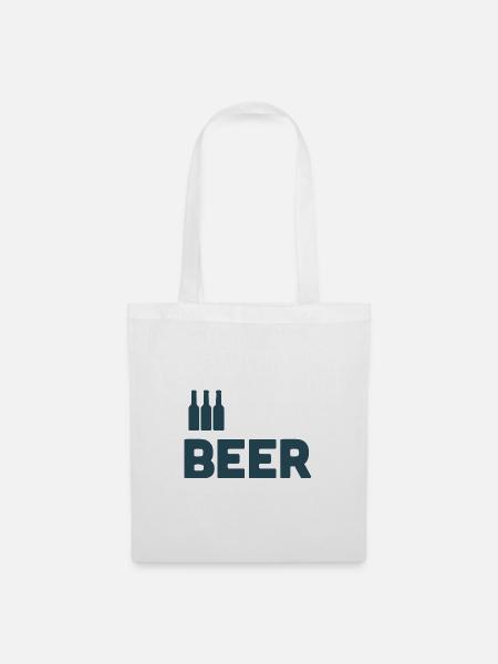 Bierliebhaber - Stoffbeutel - Weiß