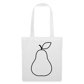 Pear fruit fruit vegan vegetarian fruity - Tote Bag - white - Front