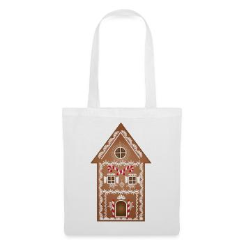 large decorated gingerbread house for christmas - Tote Bag - white - Front
