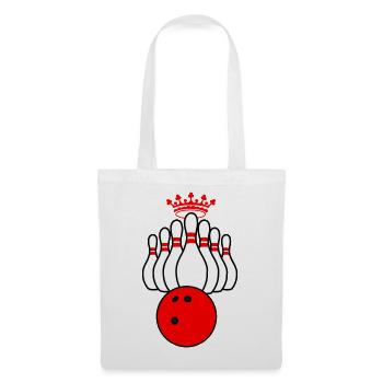 Roi du bowling - Sac en tissu - blanc - Devant