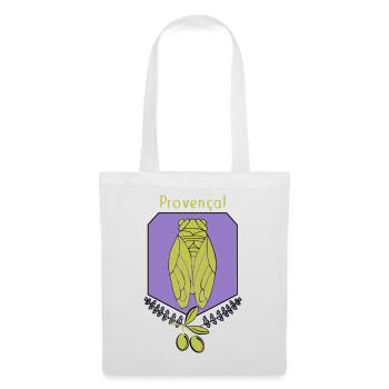 Provençal cicada with olives - Tote Bag - white - Front