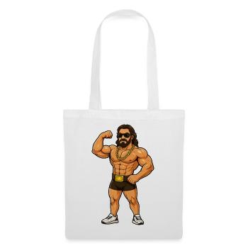 Wrestler with gold chain - Tote Bag - white - Front