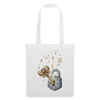 Golden Key and Music Fairy Tale - Tote Bag - white - Front