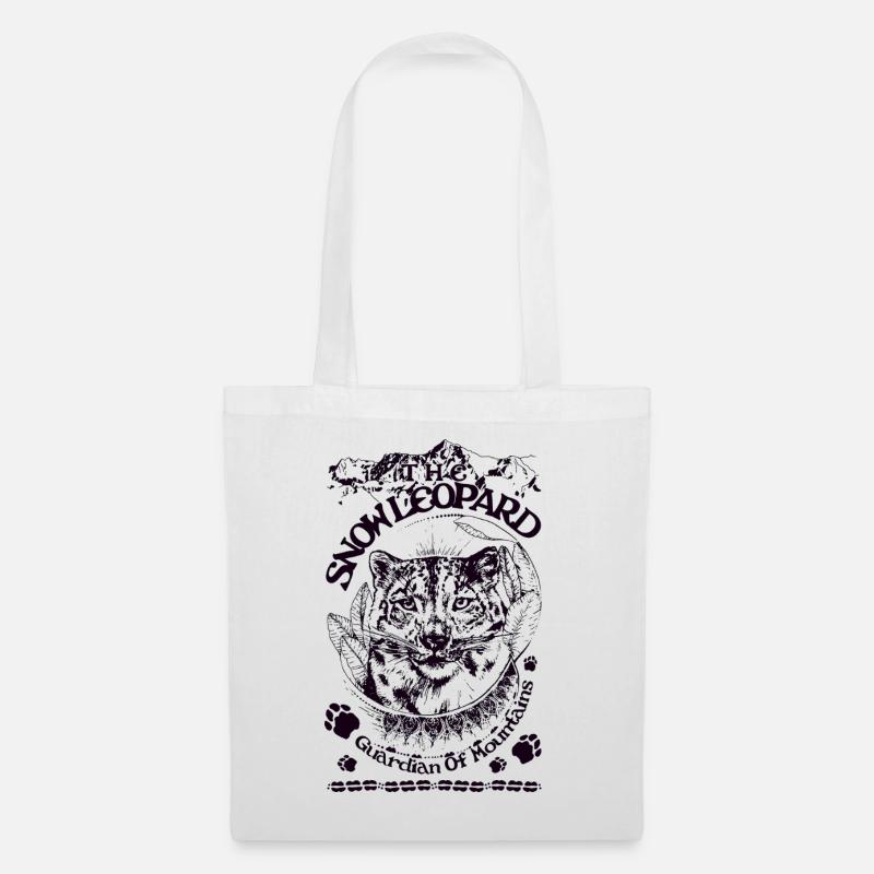 SNOW LEOPARD - Tote Bag - white