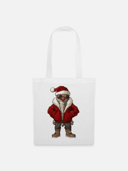 Truthahn Weihnachten Winter - Stoffbeutel - Weiß