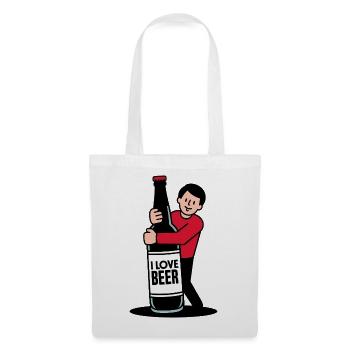 Bierliebe-Zeichentrickfilm - Stoffbeutel - Weiß - Vorne