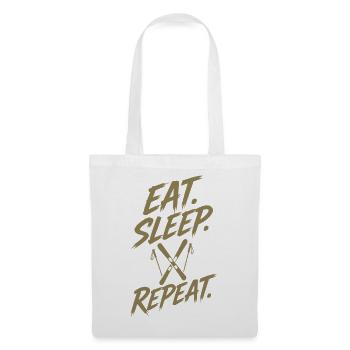 Sports d’hiver Vacances de ski Skieurs Piste de ski Silhouett - Sac en tissu - blanc - Devant