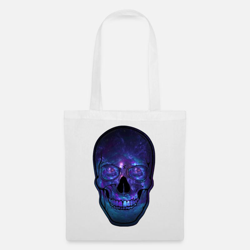 Galaktischer Totenkopf Nebula - Stoffbeutel - Weiß