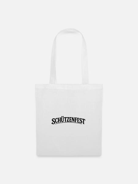 Schützenfest Schriftzug - Stoffbeutel - Weiß