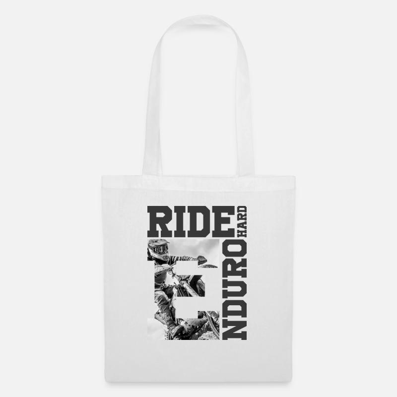 Hard Enduro Rider - Stoffbeutel - Weiß
