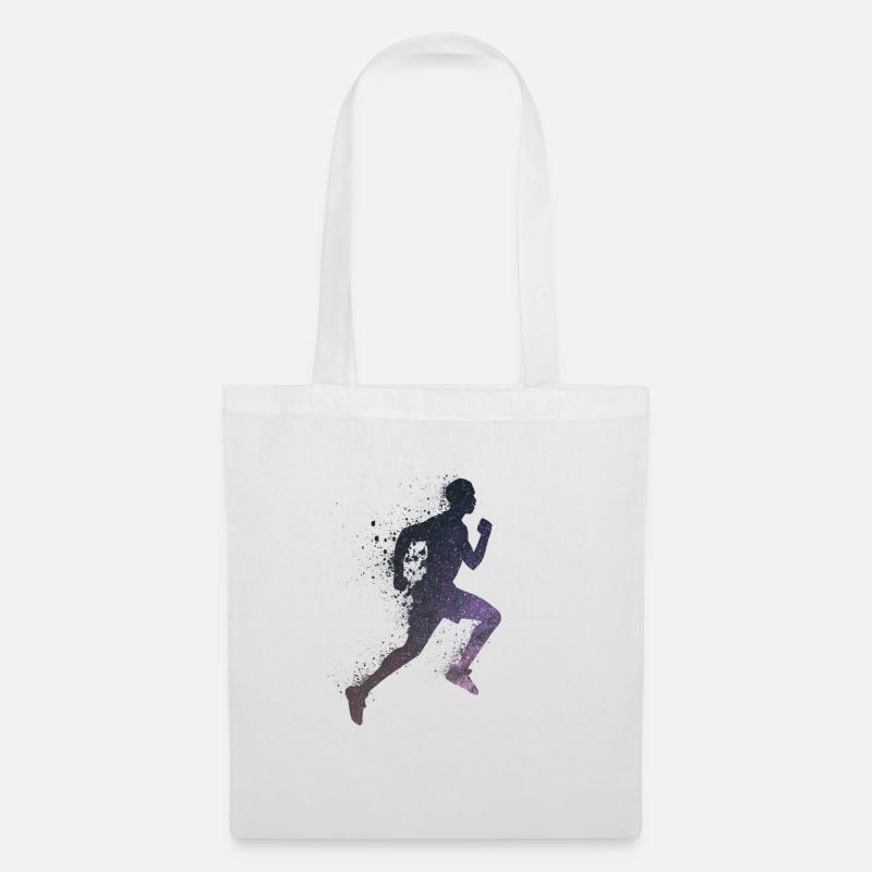 Course à pied sprint - Sac en tissu - blanc