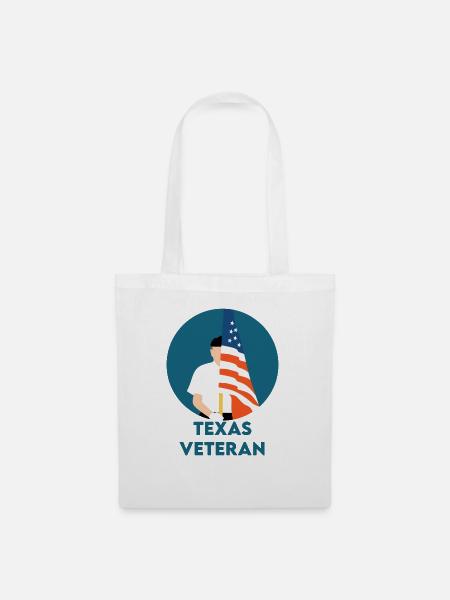 Texas Veteran - Stoffbeutel - Weiß