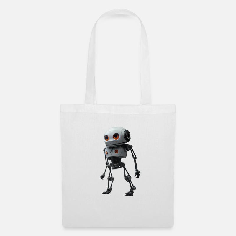 Meine besten Freunde sind Roboter - Stoffbeutel - Weiß