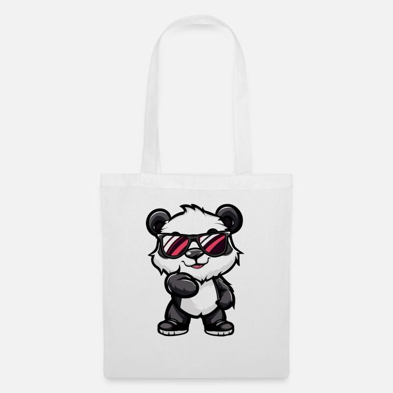 Panda Comic Cool - Tote Bag - white