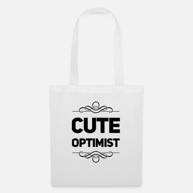 Cute Optimist - Tote Bag - white