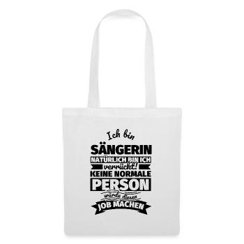Sängerin Geschenke - Stoffbeutel - Weiß - Vorne