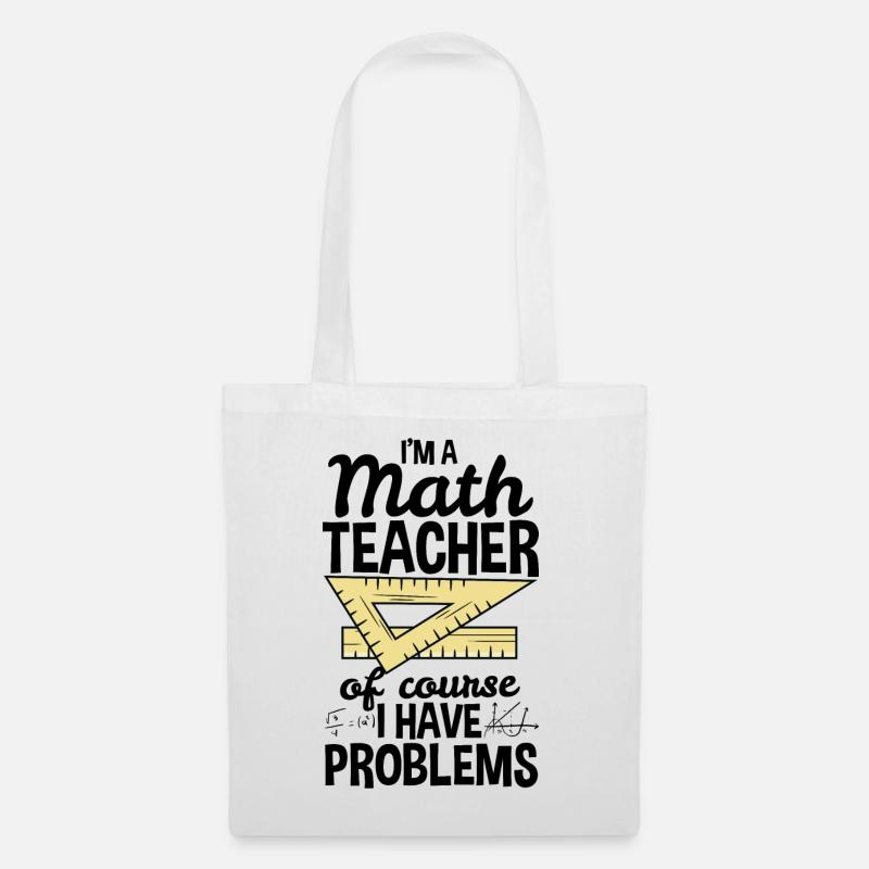 Math Teacher Math Teacher Gift - Tote Bag - white