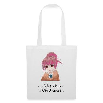 Anime/Manga/UwU Girl - Stoffbeutel - Weiß - Vorne