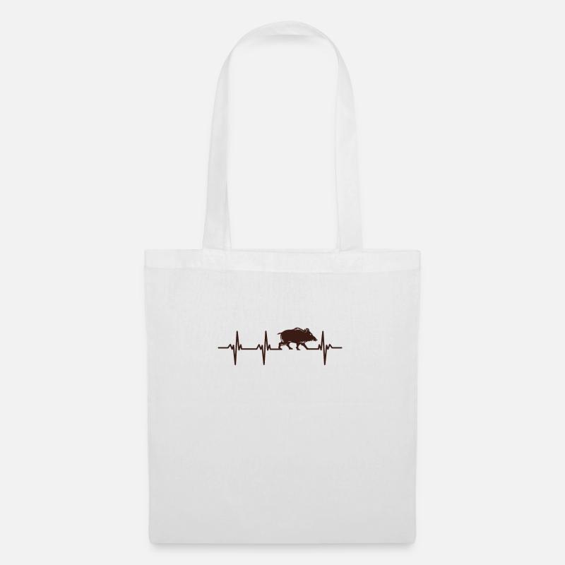 Beat Jagd Wildschwein Humor Jäger Geschenk - Stoffbeutel - Weiß