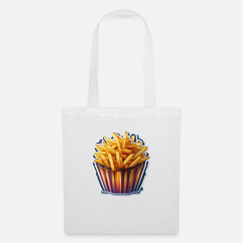 Frites - Sac en tissu - blanc