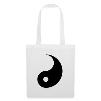 Yin Yang Paar Paare Partnerlook Kostüm Karneval - Stoffbeutel - Weiß - Vorne