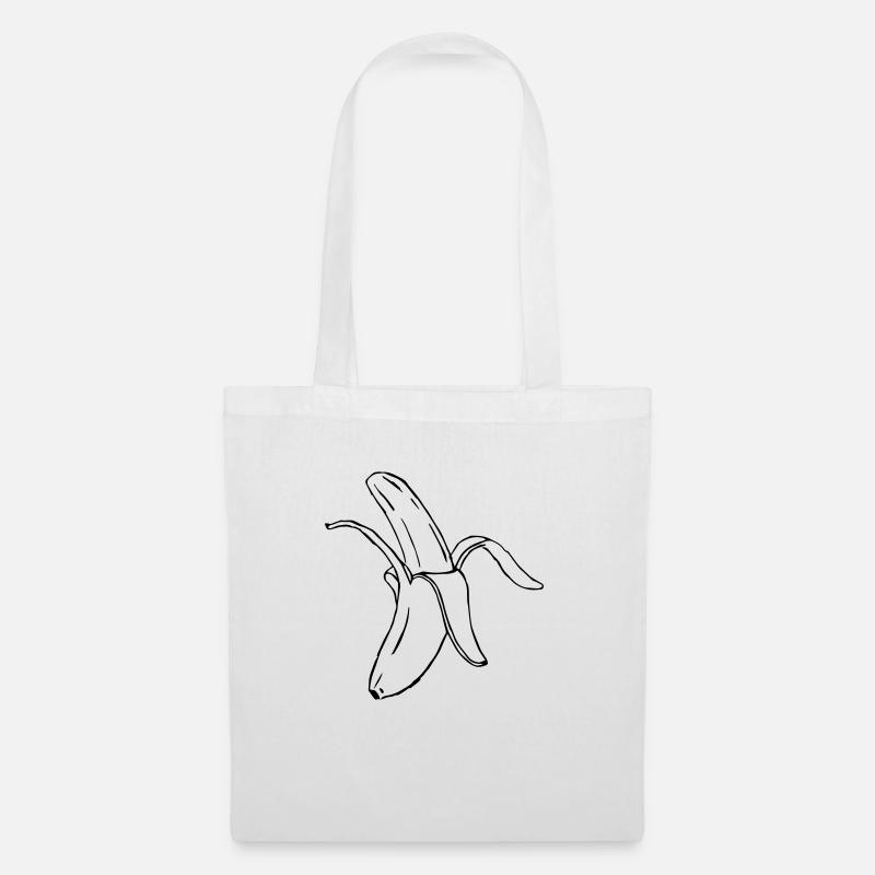 Banane - Stoffbeutel - Weiß