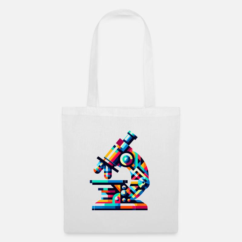 Science Microscope: Artistic Laboratory Tool - Tote Bag - white