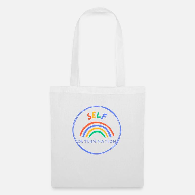 self-determination - Tote Bag - white