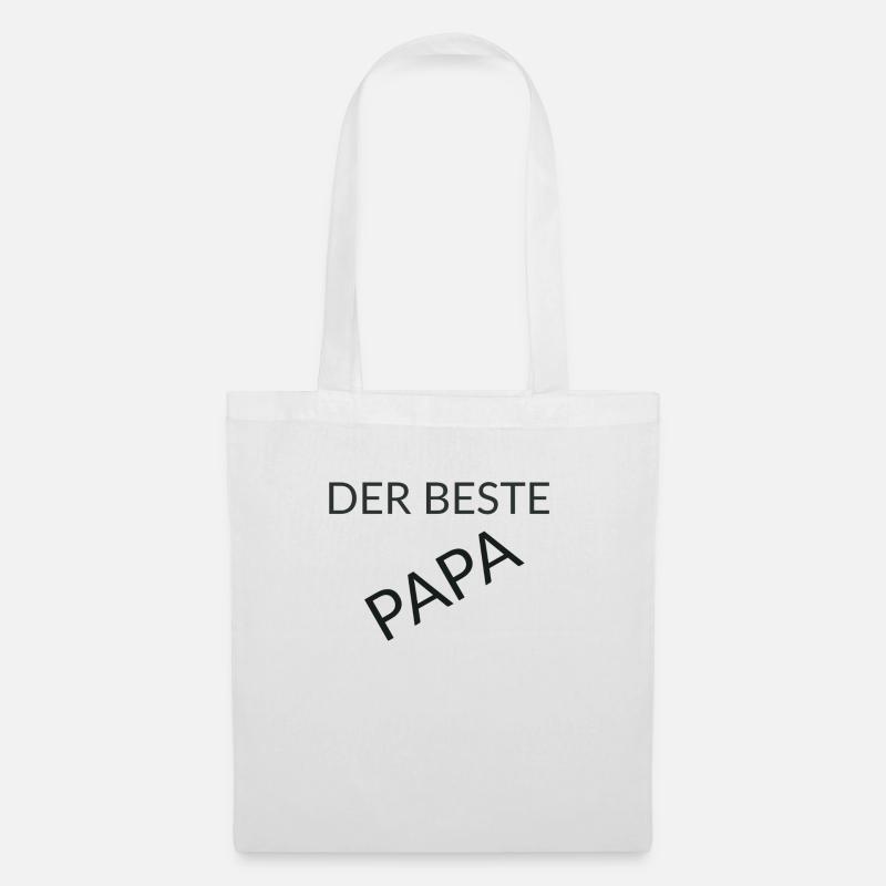 Der beste Papa - Stoffbeutel - Weiß