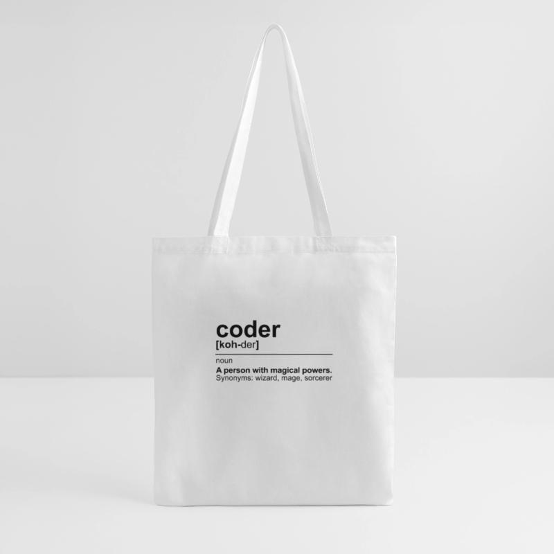 coder entwickler wörterbuch nerd programmierer Stoffbeutel