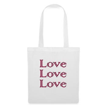 LOVE,JUST MARRIED,VIVE LES MARIES,EVJF,COUPLE - Tote Bag - white - Front