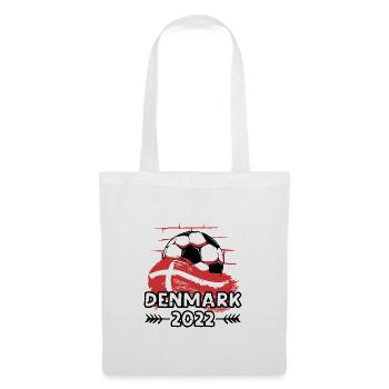 Danemark Danemark football Football 2022 - Sac en tissu - blanc - Devant