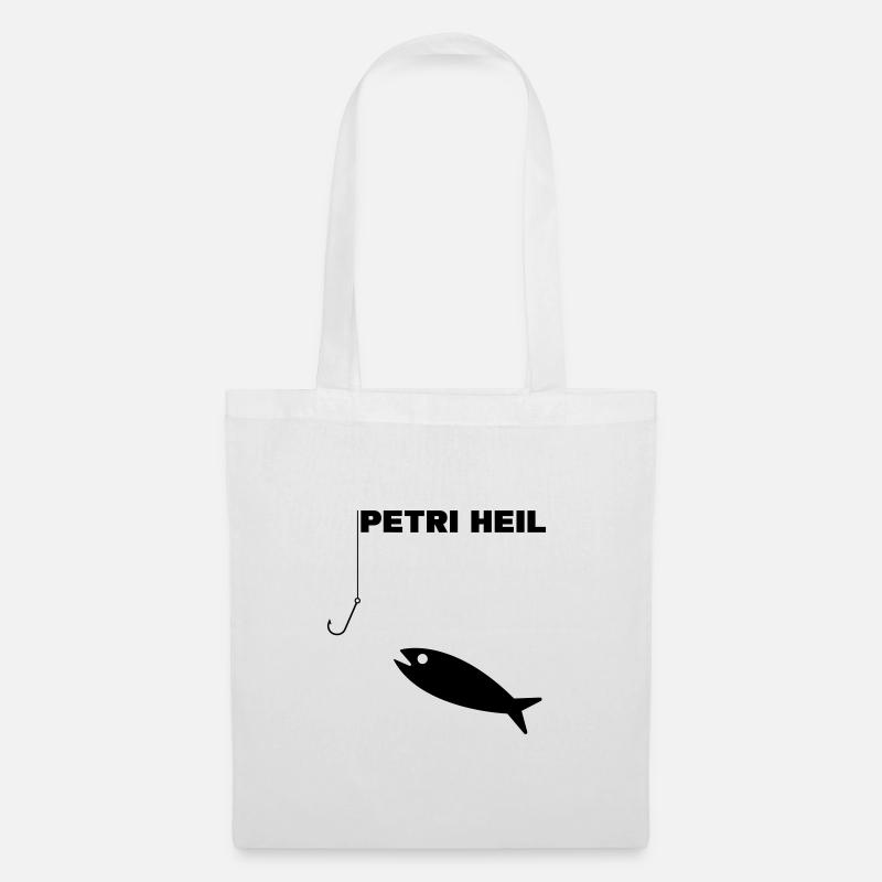 Petri Heil - Stoffbeutel - Weiß