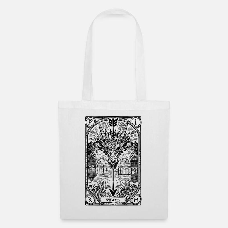 Dragon tarot - Tote Bag - white
