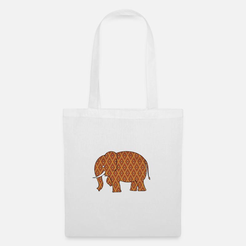 Elefant - Stoffbeutel - Weiß
