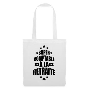super comptable à la retraite - Sac en tissu - blanc - Devant
