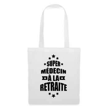 super médecin à la retraite - Sac en tissu - blanc - Devant