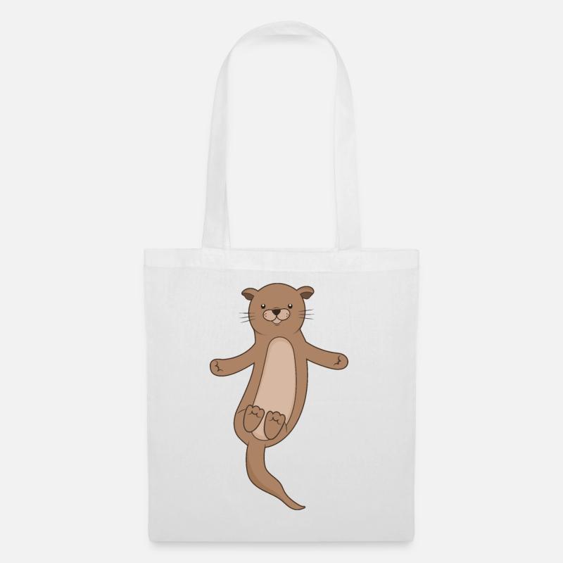 Otter - Stoffbeutel - Weiß